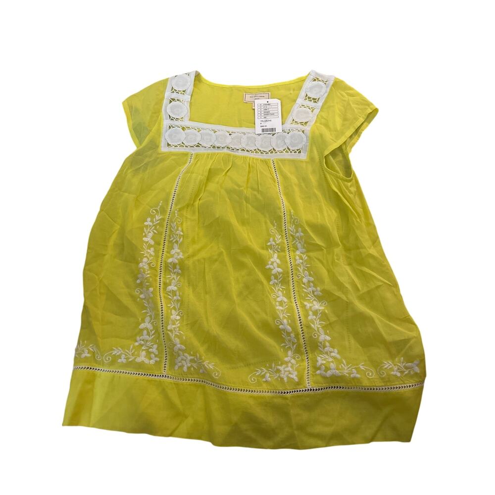NWT ANTHROPOLOGIE Tank Dress Yellow Summer Boho